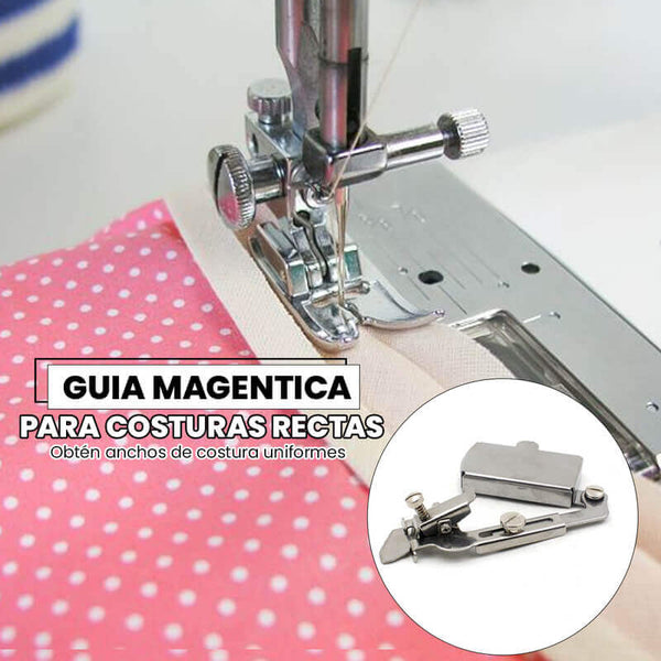 Guía de costura magnética, guía de accesorios para máquina de coser de 6  piezas, para ajustar los márgenes de costura y coser líneas rectas